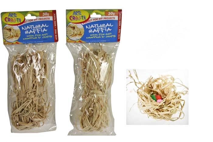 Natural Raffia Easy Craft 30gm