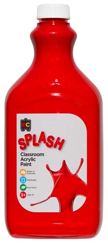 Splash Acrylic 2Lt Toffee Apple Red