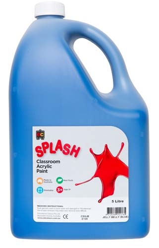 Splash Acrylic 5Lt Jelly Belly Blue