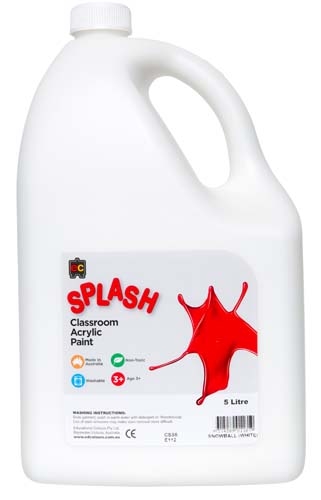 Splash Acrylic 5Lt Snowball White
