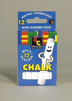 Chalk - EC White Sticks Pack of 12