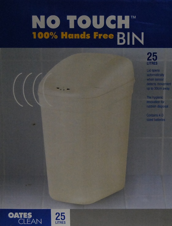 Oates Bin - Auto Lid 25L White