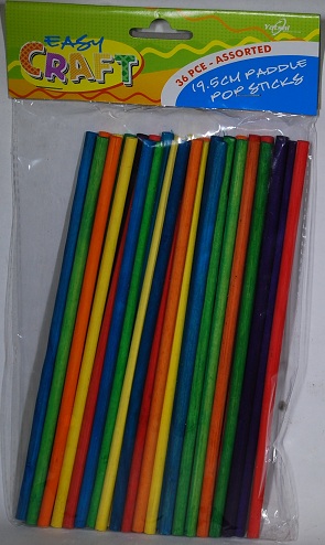 Construction Rods 19.5cm Long Coloured Pack of 36