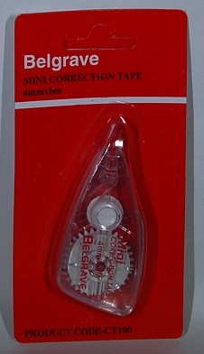 Correction Tape Belgrave Mini 4mm x 6m