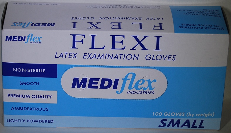 Gloves Latex Pdr.Mediflex Small 100/box