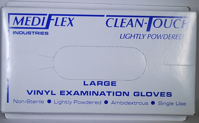 Safetouch Vinyl Clear Pdr Exam Gloves Lge 100/box