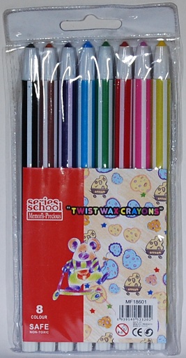 School Twistwax Crayons Pack of 8