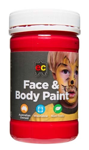 Face and Body Paints Red 175ml EC
