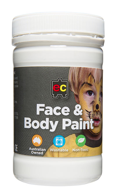 Face and Body Paints White 175ml EC