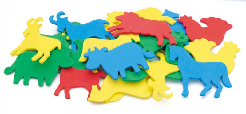 EC Foam Shapes - Farm Animals Pack of 60