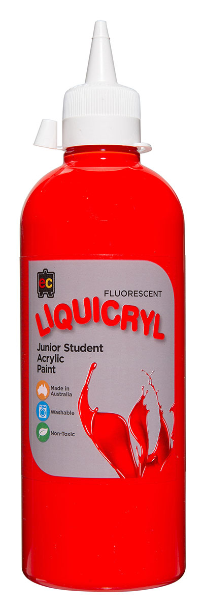 Liquicryl Fluoro 500ml Scarlet
