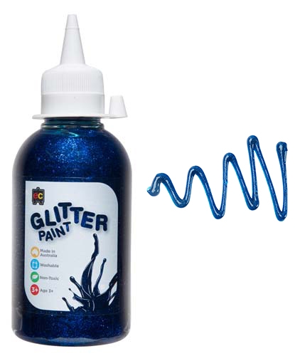 Glitter Paint 250ml Blue