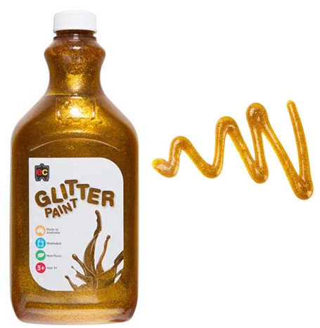 Glitter Paint 2Lt Gold