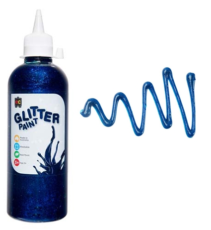 Glitter Paint 500ml Blue