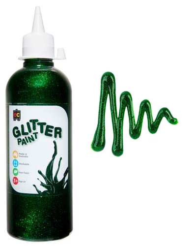 Glitter Paint 500ml Green