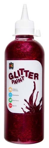 Glitter Paint 500ml Magenta