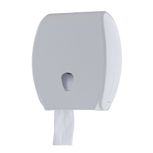 Jumbo Toilet Roll Dispenser Stella 832 White Polycarb