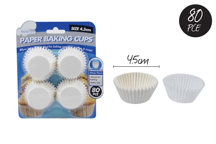 Mini Cup Cases White 4.5cm Dura PK80