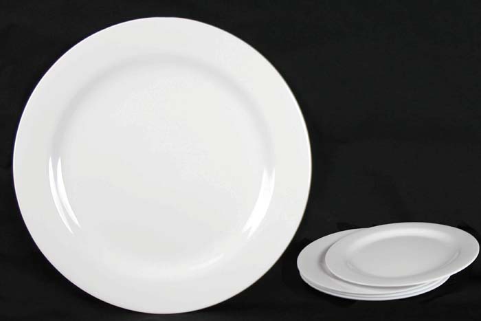 Melamine Plate White 25cm