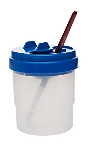 Economy Paint Pot with Slide Lid - Blue