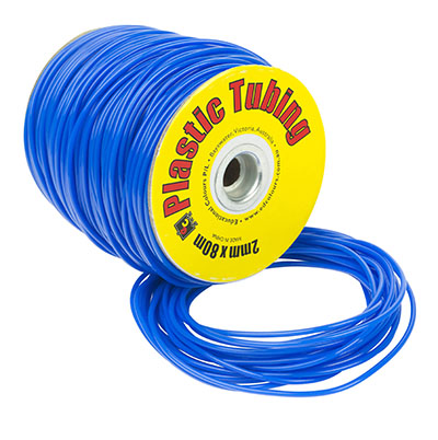 PVC Tubing 2mm x 80m Blue
