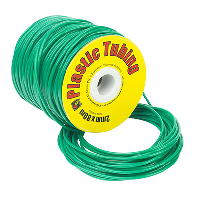 PVC Tubing 2mm x 80m Green
