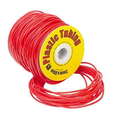 PVC Tubing 2mm x 80m Red
