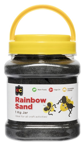 Rainbow Sand Jar 1.3Kg Black
