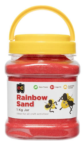 Rainbow Sand Jar 1.3Kg Red