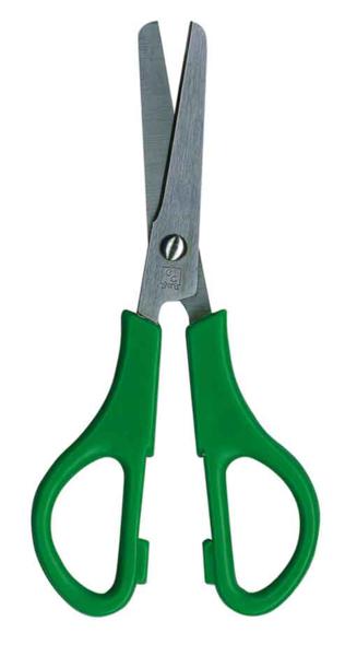 Scissors Child EC 130mm Left Hand Stainless Steel Green