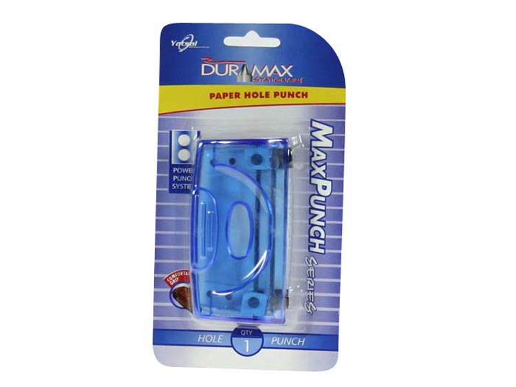 Punch 2 Hole DuraMax Plastic Blue