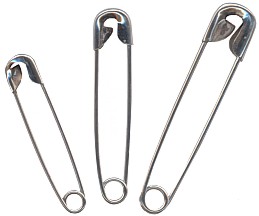 Safety Pins Silver 43mmx 24/pk