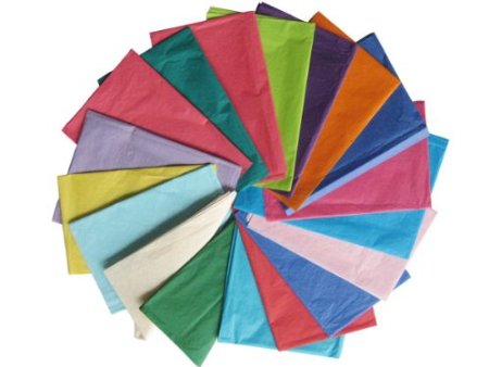 Tissue Paper 50 x 75 Cm - 50 Sheet Pack (10 Colours)