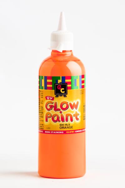 UV Glow Paint 500ml Orange