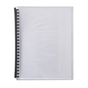 Display Book Bantex A4 20Pkt Clear Cover Blk Back Refillable