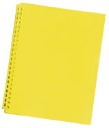 Display Book Bantex A4 20P Mat Cover Yellow Refillable