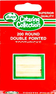 Toothpick - Alpen Plain Round pk200