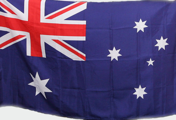 Aust.Flag - Pole Size 150x85cm P/ester