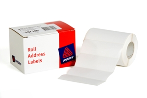 Avery Label White 102x36mm 500 per Roll