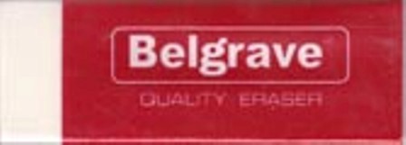 Eraser Belgrave Sleeved White Plastic Large 60x20x10mm EACH