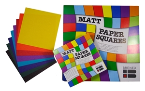 Brenex Sq. Matt 254mm D/S pk120 (Assorted Colours)