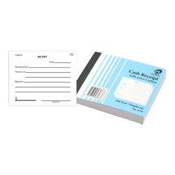 Receipt Book Carbon 100x125