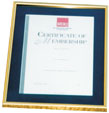 Frame A4 Certificate Frame Gold