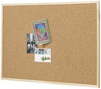 Pine Frame Corkboard 900x600mm Penrite Quartet