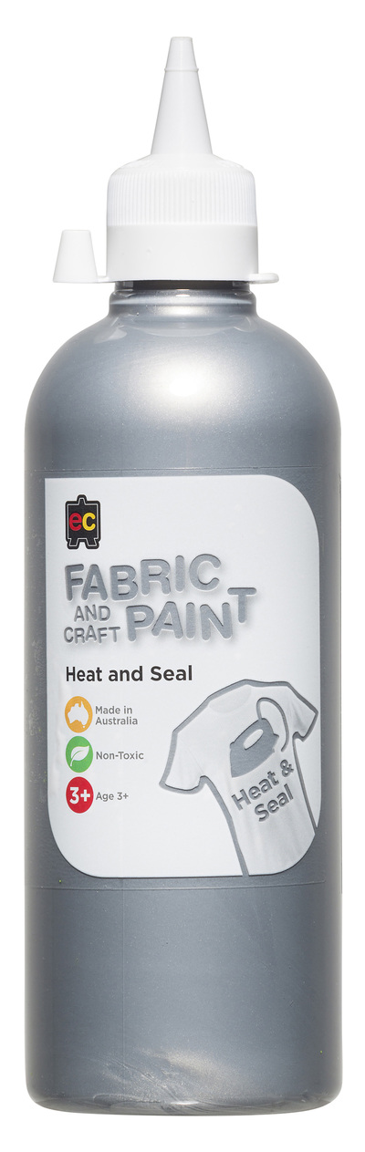 Fabric & Craft Paint 500ml Silver