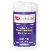 Crepe Bandage White Wrinkled 100mm