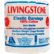 Crepe Bandage White Wrinkled 50mm x 4mtr stretched