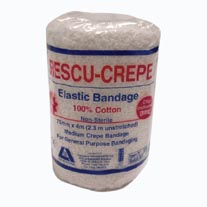 Crepe Bandage White Wrinkled 75mm x 4mtr stretched