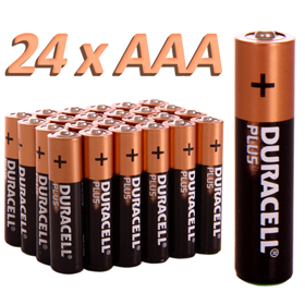 Duracell Alkaline Battery "AAA" Bulk Box of 24