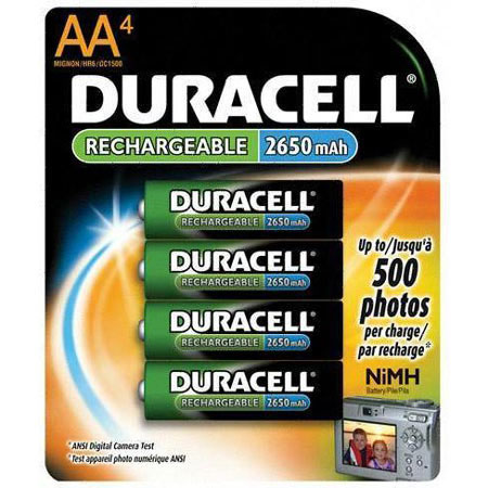 Duracell Duracell Rechargeable Battery NiMH "AA" 4 Pack